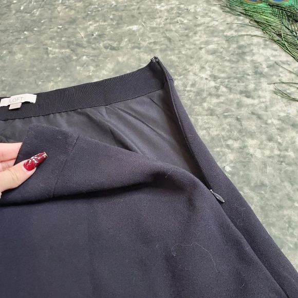 Loft Laser Cut Black Skirt - Picture 4 of 8